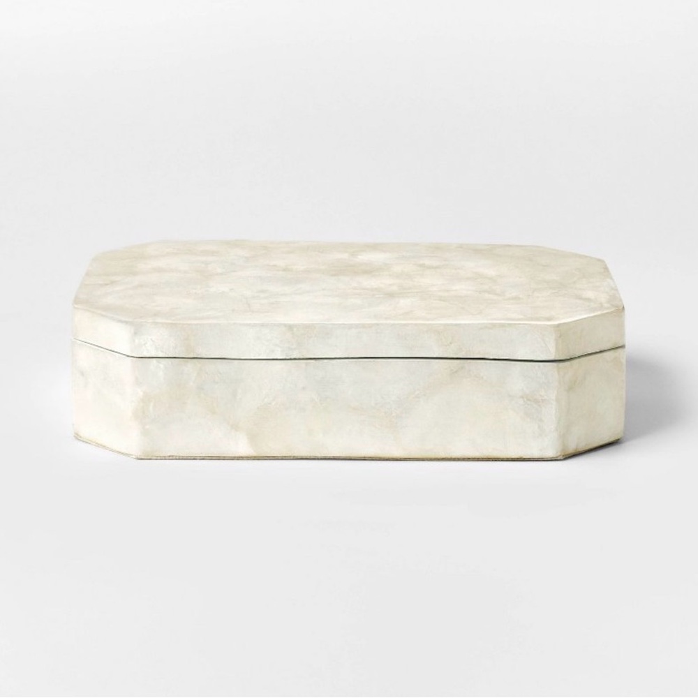 Large Capiz Decorative Box Threshold designed with Studio McGee